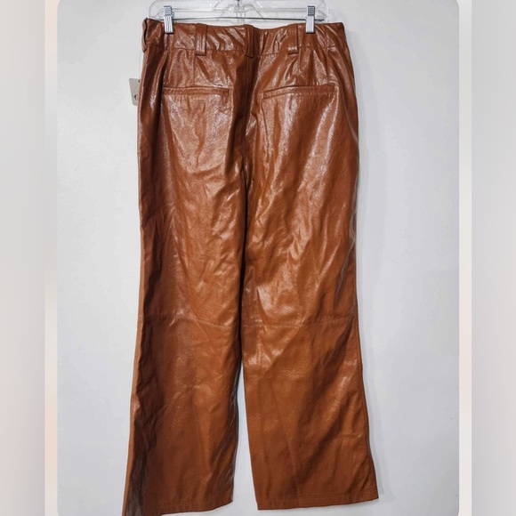 Free People Star-Crossed Lovers Vegan Straight-Leg Pants Size 14.B20 - Picture 8 of 9